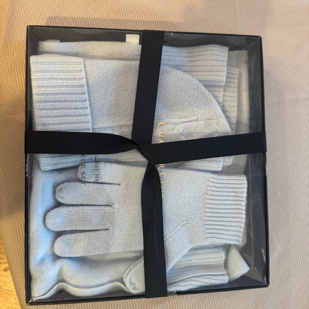 Charter Club Cashmere Hat, Gloves & Scarf Boxed Gift Set, Created for Macy's - C